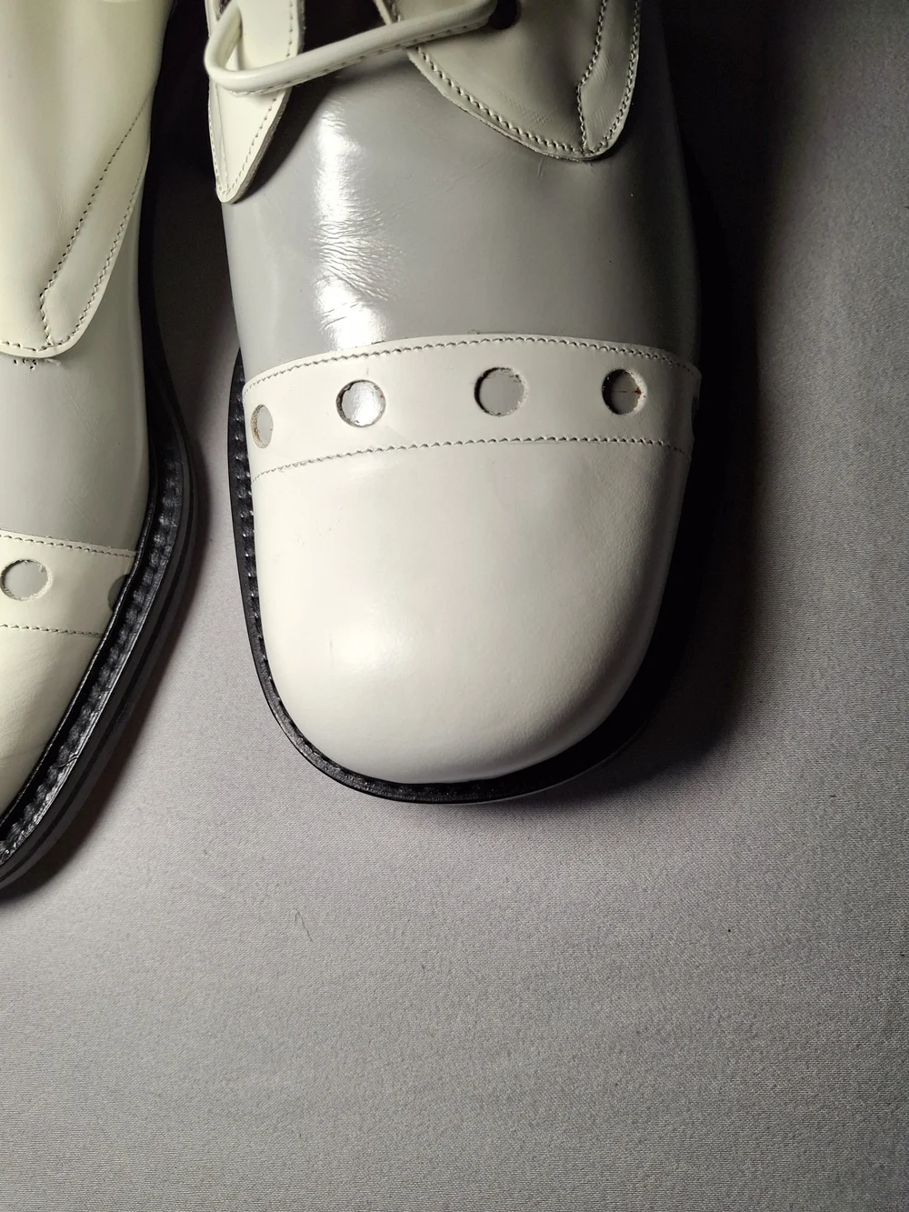 Vintage Smith & Co Made in Italy Leather Square Toe Derby S Men's US 7 / EU 40
